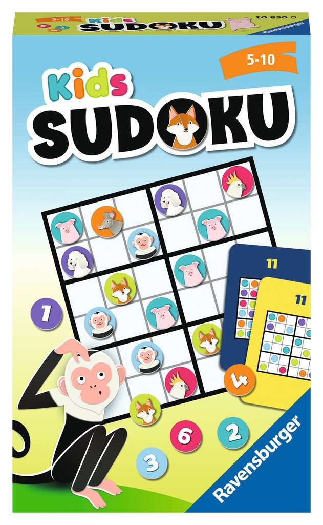 Ravensburger® -  Kids Sudoku - 20850 - Logikspiel für ein Kind von 5 bis 10 Jahren