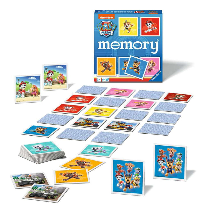 Ravensburger - 20887 - Paw Patrol memory®, der Spieleklassiker für alle Fans der TV-Serie Paw Patrol, Merkspiel für 2-8 Spieler ab 3 Jahren