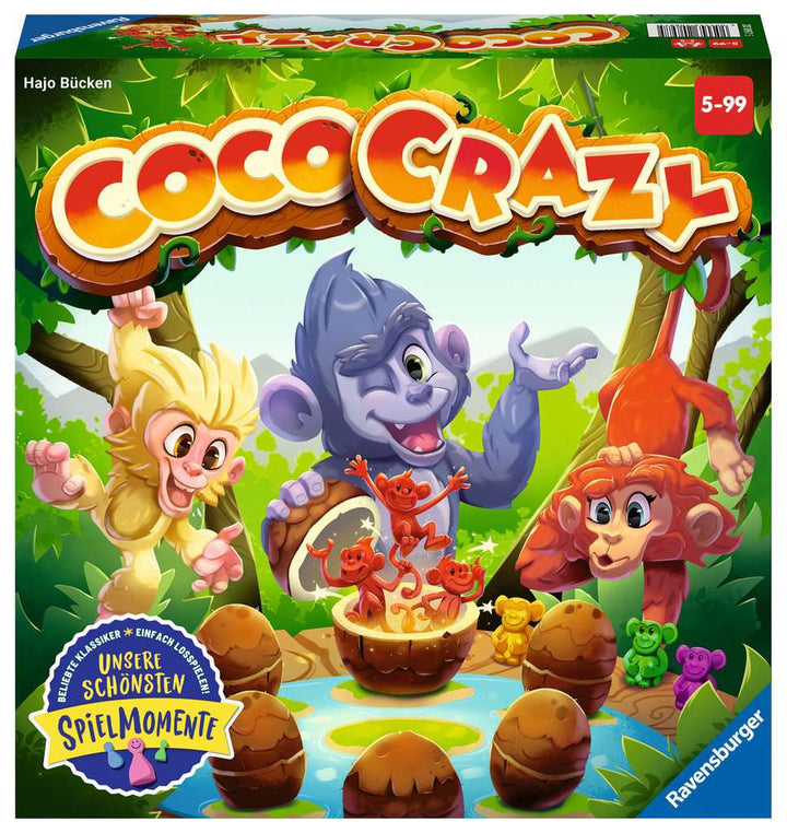 Ravensburger 20897 - Coco Crazy, Brettspiel für Kinder ab 5 Jahren, Familienspiel für Kinder und Erwachsene, Merkspiel für 2-8 Spieler