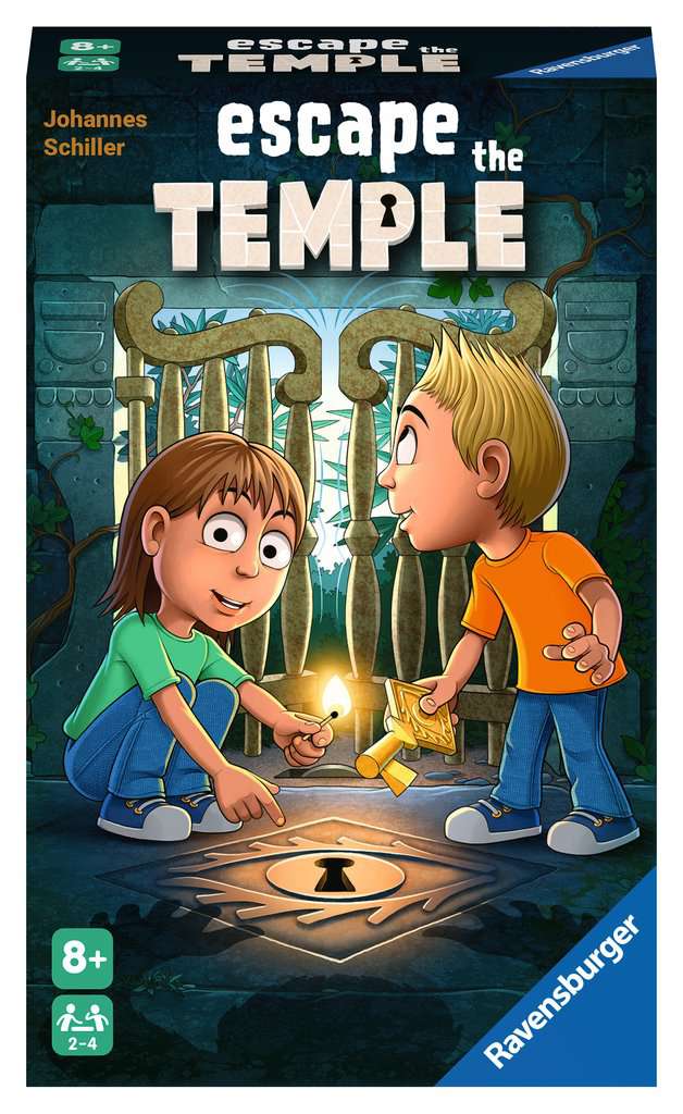 Ravensburger 20963 - Escape the temple - Brettspiel für Kinder ab 8 Jahren, Familienspiel für Kinder und Erwachsene, Klassiker für 2-4 Spieler