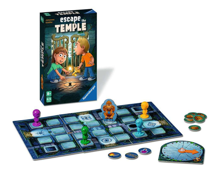 Ravensburger 20963 - Escape the temple - Brettspiel für Kinder ab 8 Jahren, Familienspiel für Kinder und Erwachsene, Klassiker für 2-4 Spieler