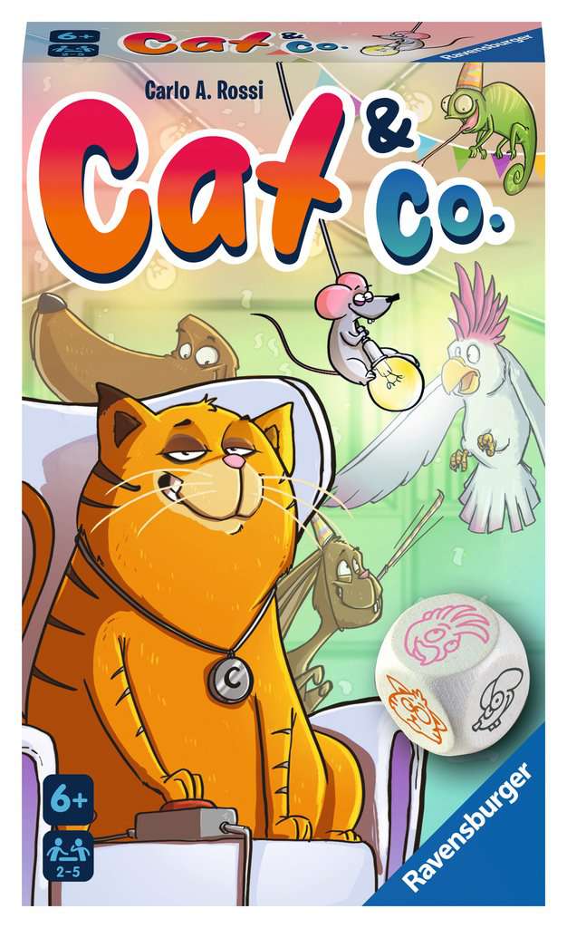 Ravensburger 20964- Cat & Co. -  Würfel-Merkspiel, Spiel für Kinder ab 6 Jahren -  Gesellschaftspiel geeignet für 2-5 Spieler