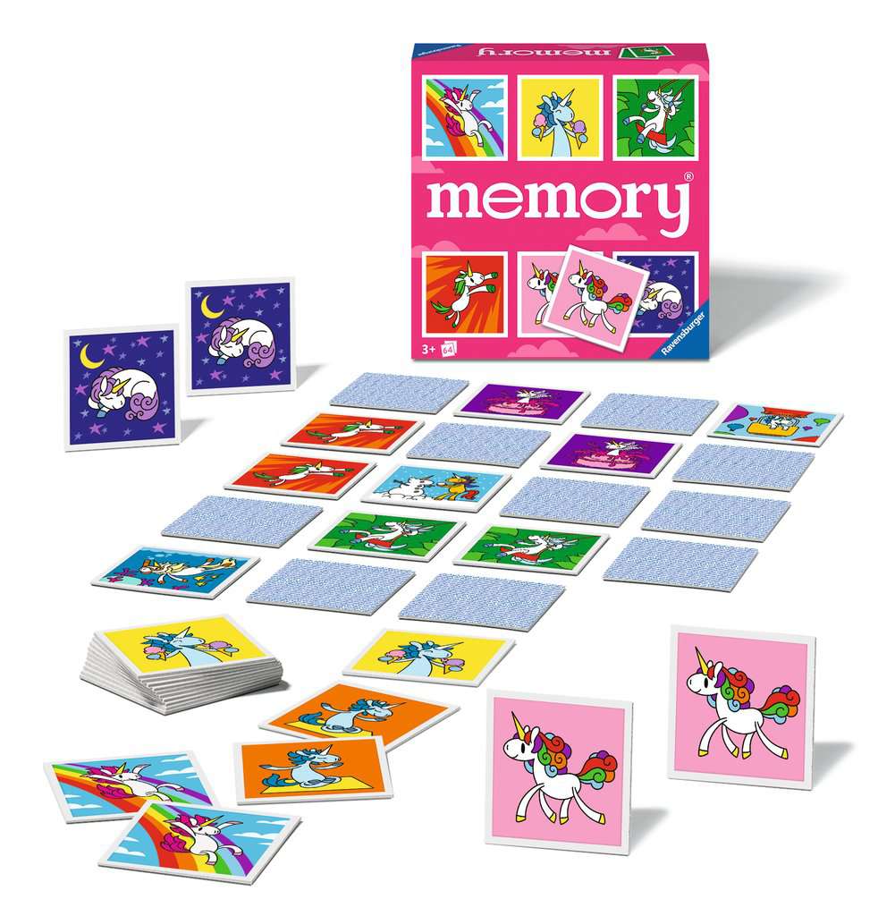 Ravensburger - 20999 - memory® Einhörner - der Spieleklassiker für Einhorn-Fans, Merkspiel für 2-8 Spieler ab 3 Jahren