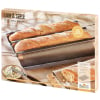 Laib & Seele, Baguetteblech, 38,5 x 28 cm, Höhe 4 cm, für 3 Stück, mit hochwertiger Antihaftbeschichtung, mit Rezept