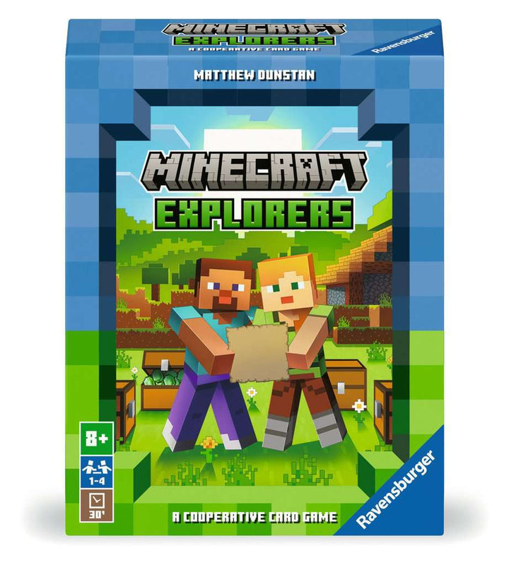 Ravensburger 21580 Minecraft Explorers – Kooperatives Kartenspiel für 1-4 Personen ab 8 Jahren