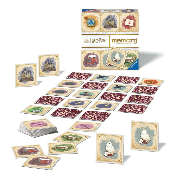 Ravensburger 22349 Collector's memory® Harry Potter - Der Klassiker mit magischem Leucht-Effekt entführt 2 bis 8 Harry Potter Fans ab 6 Jahren in die zauberhafte Welt von Hogwarts