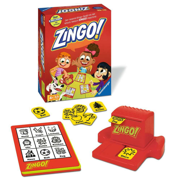 Ravensburger 22354 - Zingo!, Kinderspiel ab 4 Jahren, für 2-6 Spieler, Bingospiel