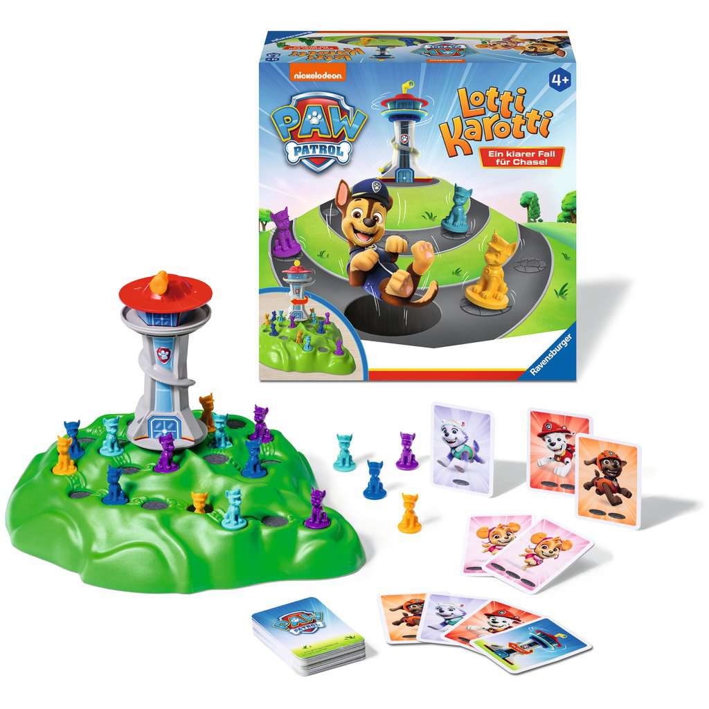 Ravensburger 22372 - PAW Patrol Lotti Karotti, Spiele-Klassiker mit den Serienhelden aus PAW Patrol, für 2 bis 4 Kinder ab 4 Jahren