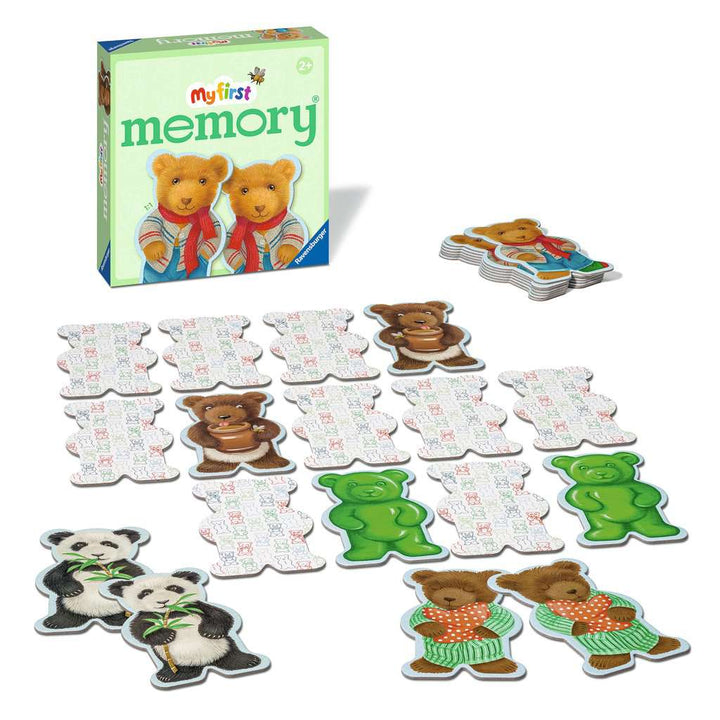 Ravensburger - 22376 - My first memory® Teddys, Merk- und Suchspiel mit extra großen Bildkarten in Teddyform für Kinder ab 2 Jahren