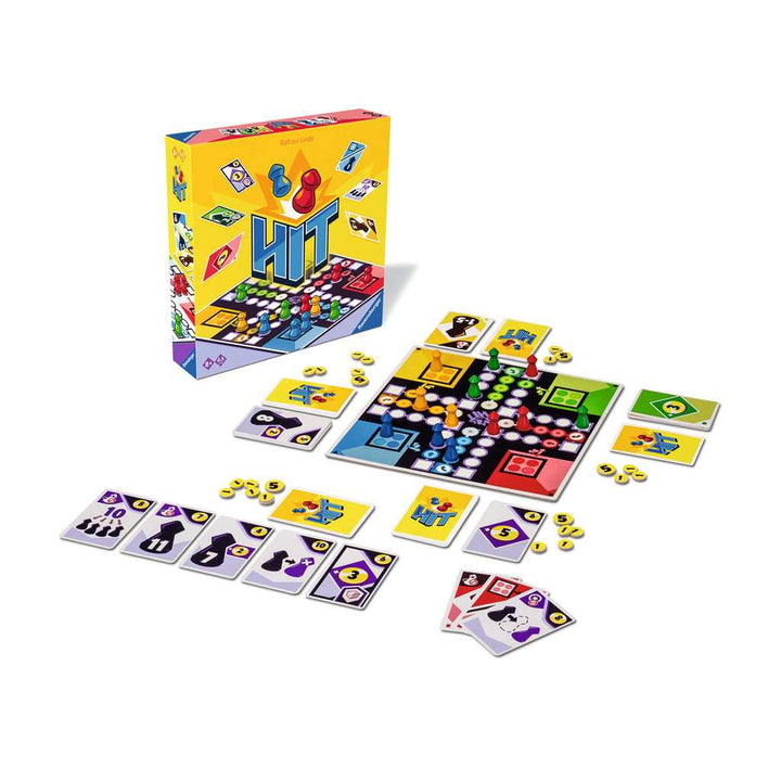 Ravensburger Familienspiel 22456 - HIT - Gesellschaftsspiel für Kinder und Erwachsene, für 2-4 Spielefans, Brettspiel ab 8 Jahren