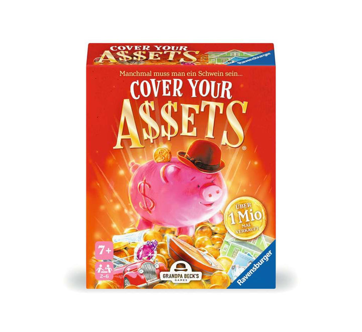 Ravensburger Spiele 22577 - Cover your Assets - einfaches Kartenspiel für Kinder und Erwachsene ab 7 Jahren, für 2-6 Spieler