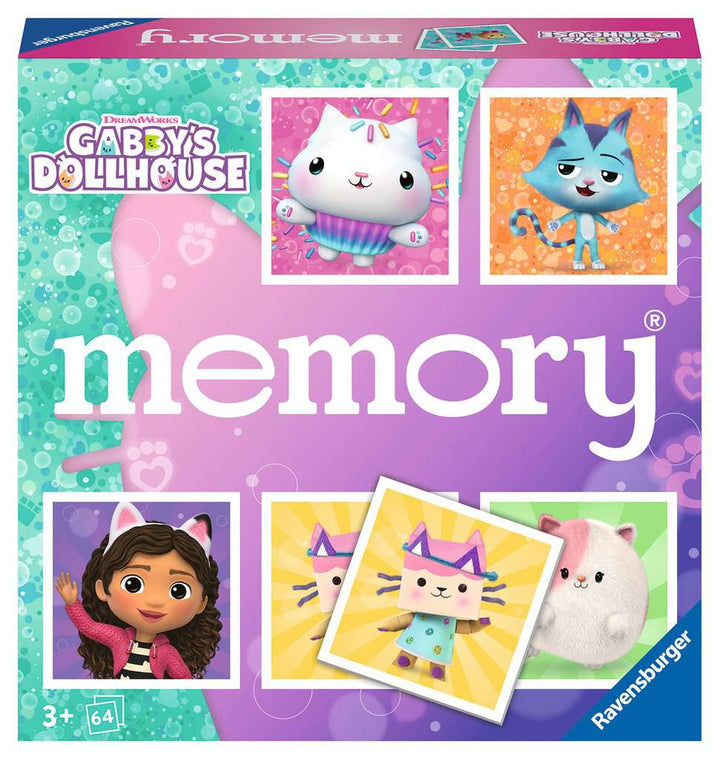 Ravensburger 22596 memory® Gabby's Dollhouse - Der Spieleklassiker für Fans der Vorschulserie Gabby's Dollhouse, Merkspiel für 2-8 Spieler ab 3 Jahren