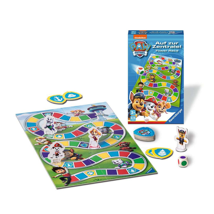 Ravensburger 22671 - Paw Patrol: Auf zur Zentrale! - Mitbringspiel für 2-4 Spieler ab 3 Jahren mit den Helfern auf vier Pfoten aus der erfolgreichen Kinderserie Paw Patrol