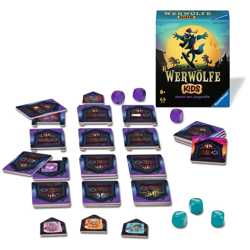 Ravensburger 22692 Werwölfe - Nacht der Jungwölfe, erstes Werwölfe-Spiel für Kinder ab 6 Jahren für 2 bis 6 Spieler