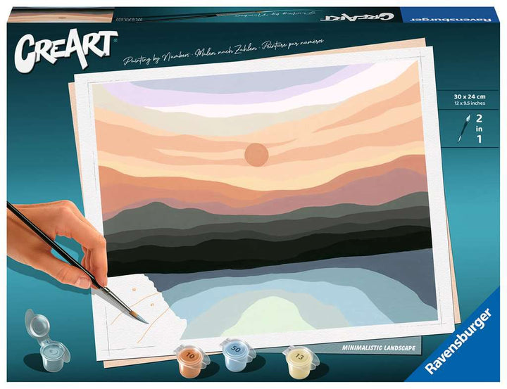 Ravensburger CreArt - Malen nach Zahlen 23515 – Minimalistische Landschaft – ab 12 Jahren