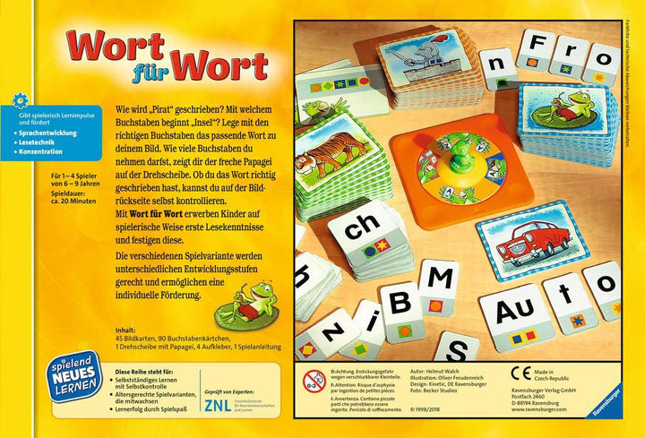 Ravensburger 24955 - Wort für Wort - Spielen und Lernen für Kinder, Lernspiel für Kinder von 6-9 Jahren, Spielend Neues Lernen für 1-4 Spieler