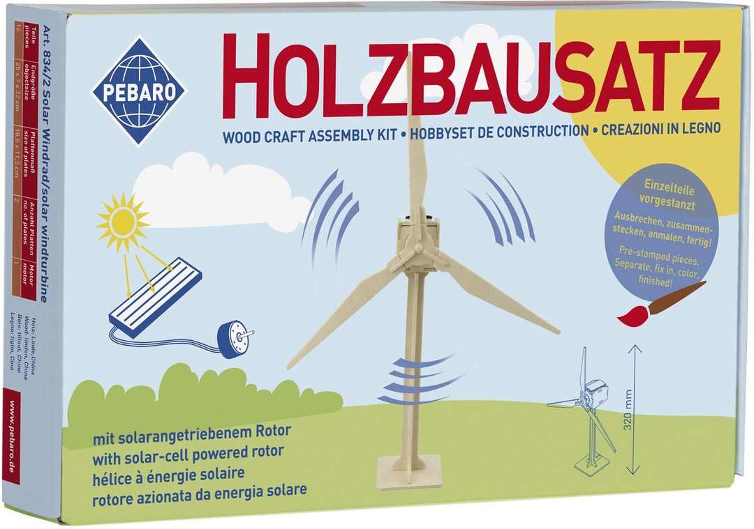 SOLAR Holzbausatz Windrad