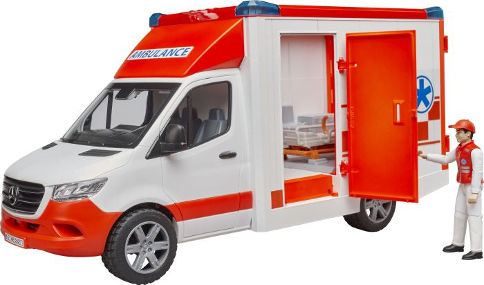 MB Sprinter Ambulanz mit Fahrer und Licht+Sound Modul BRUDER