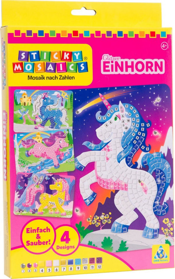 Sticky Mosaics Glitzer Einhorn