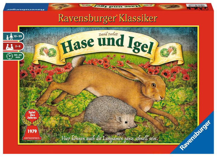 Ravensburger 26028 - Hase und Igel  - Kinderspiel ab 10 Jahren, Strategiespiel für 2-6 Spieler, Ravensburger Klassiker