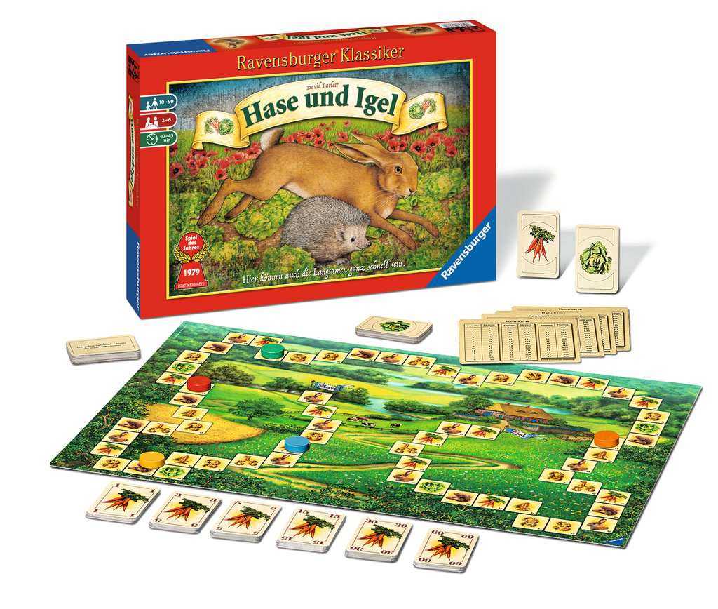 Ravensburger 26028 - Hase und Igel  - Kinderspiel ab 10 Jahren, Strategiespiel für 2-6 Spieler, Ravensburger Klassiker