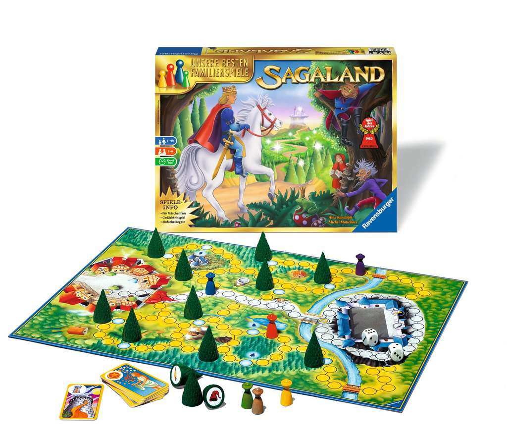 Ravensburger 26424 - Sagaland - Gesellschaftsspiel für Kinder und Erwachsene, 2-6 Spieler, ab 6 Jahren, Spiel des Jahres, die besten Familienspiele