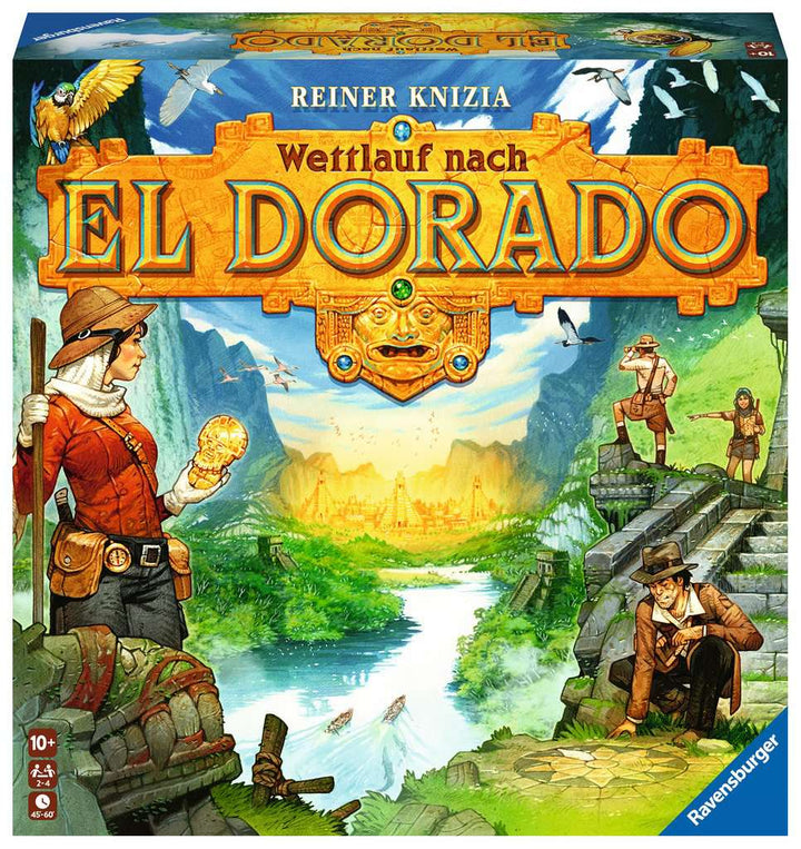 Ravensburger 27457 - Wettlauf nach El Dorado, Strategiespiel, Spiel für Erwachsene und Kinder ab 10 - Taktikspiel geeignet für 2-4 Spieler