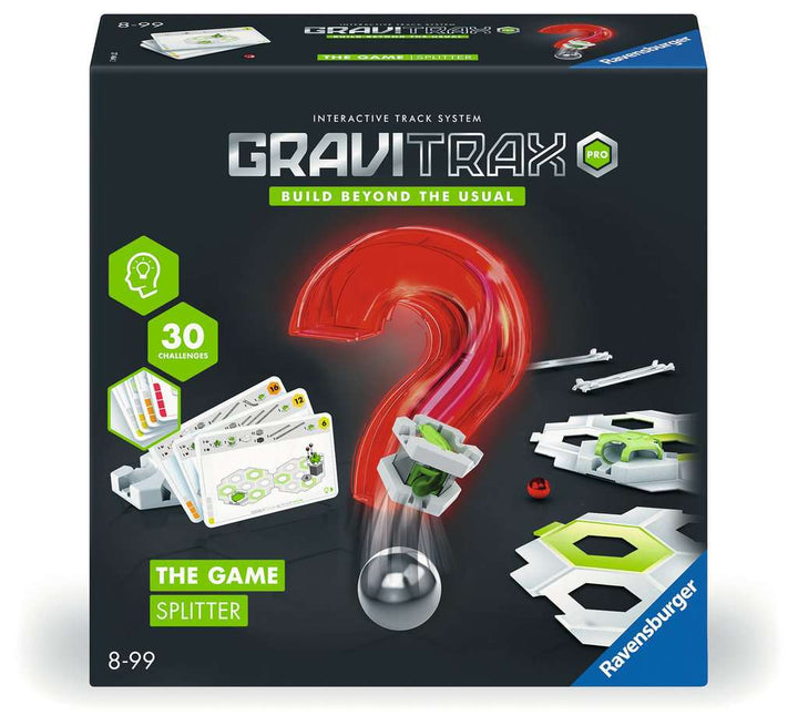 Ravensburger GraviTrax PRO The Game  Splitter - Logikspiel für Kugelbahn Fans , Konstruktionsspielzeug für Kinder ab 8 Jahren