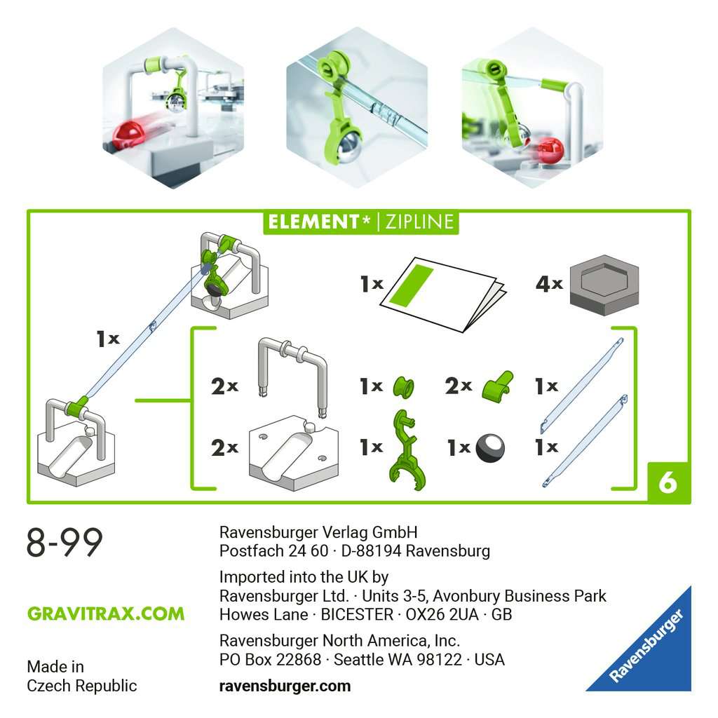 RAVENSBURGER GRAVITRAX ELEMENT ZIPL -  -