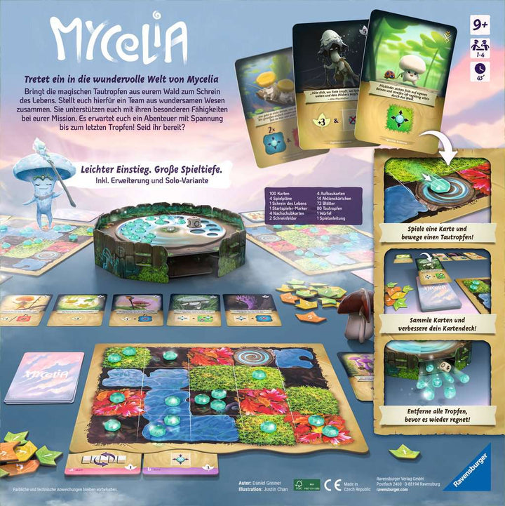 Ravensburger 27489 - Mycelia - Deckbuilding Spiel für Familien, Brettspiel für Erwachsene und Kinder ab 9 Jahren - einfaches Strategiespiel für 1-4 Spieler