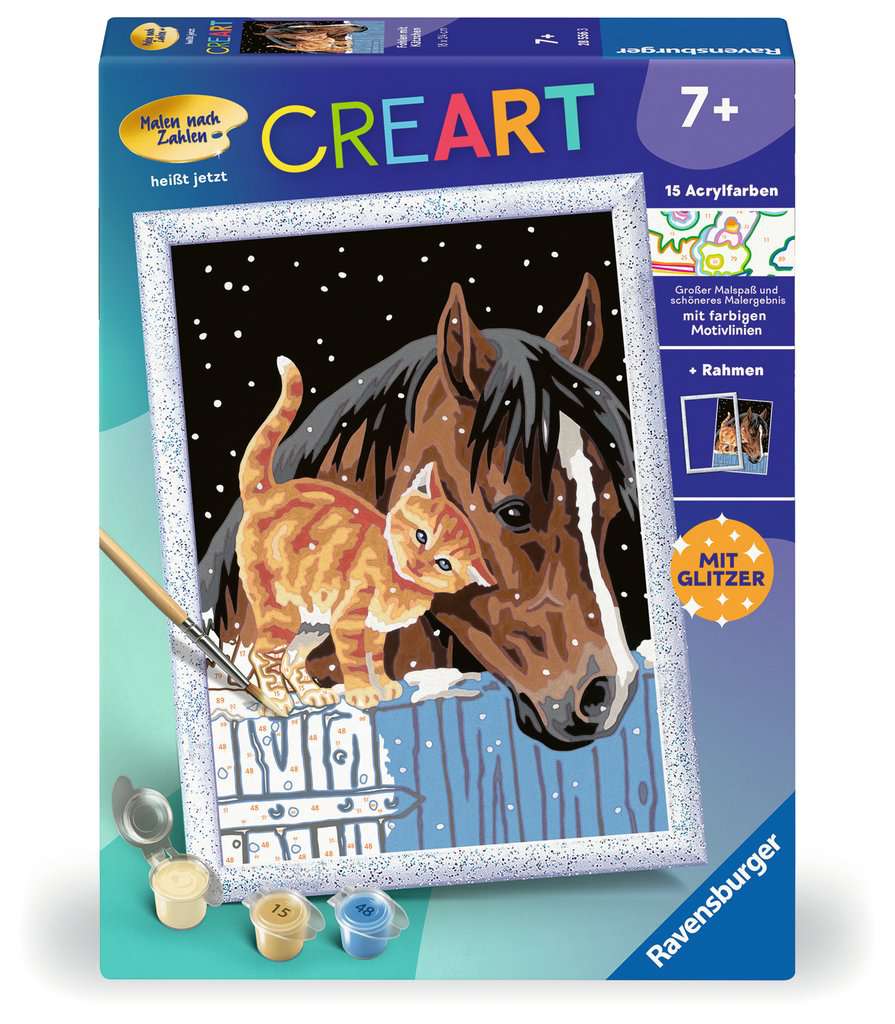 Fohlen mit Kätzchen