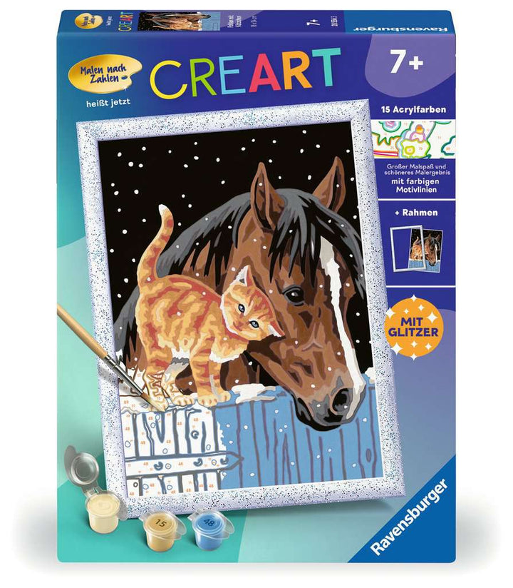 Fohlen mit Kätzchen