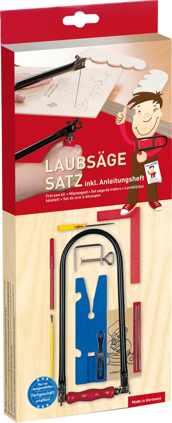 Laubsäge Starter Set mit Vorlage 15-tlg.