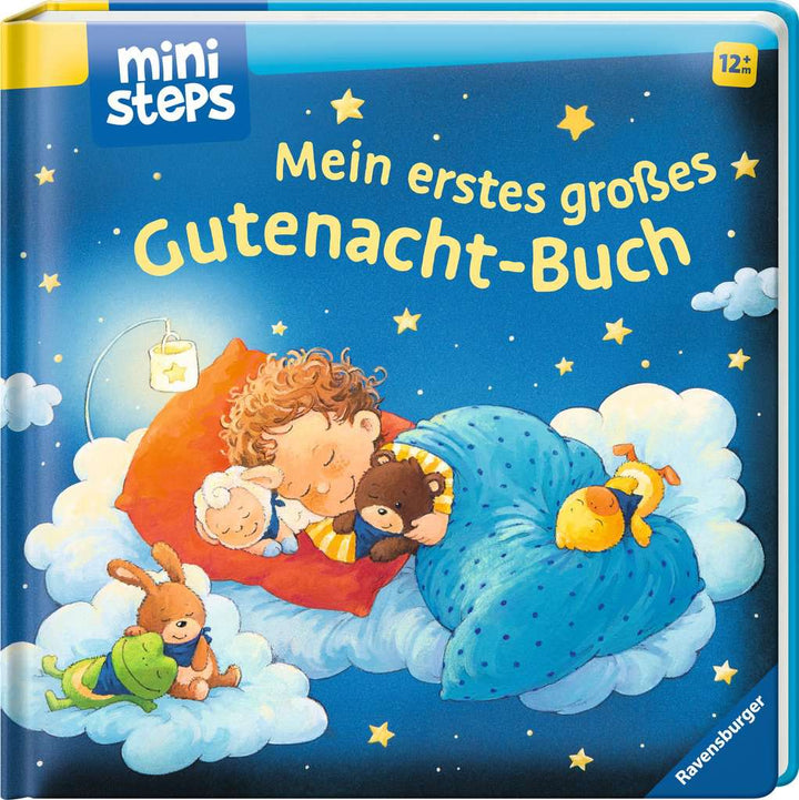 ministeps: Mein erstes großes Gutnacht-Buch: Vorlesebuch ab 12 Monaten, Babybuch, Pappbilderbuch