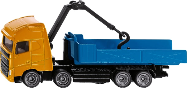 SIKU LKW VOLVO ABROLLKIPPER KRAN 1: -  -