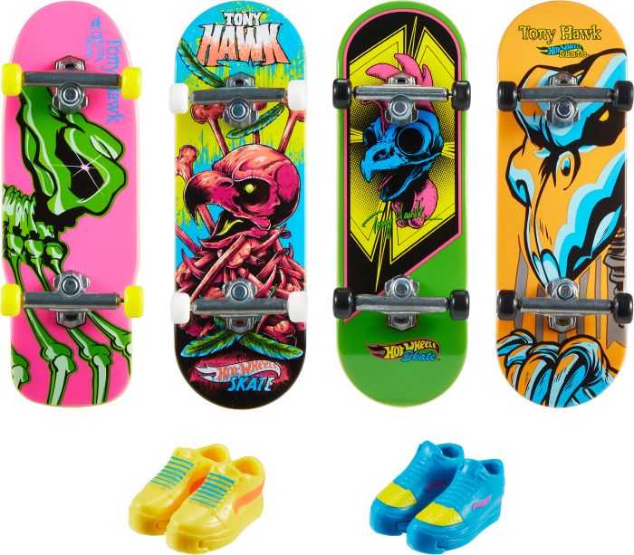 HW Skate Neon Bones TH Fingerboard + Sch