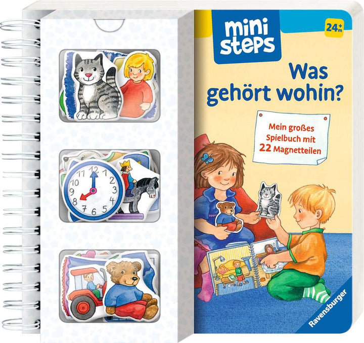 ministeps: Was gehört wohin? - Magnetbuch ab 2 Jahre, Kinderbuch, Bilderbuch