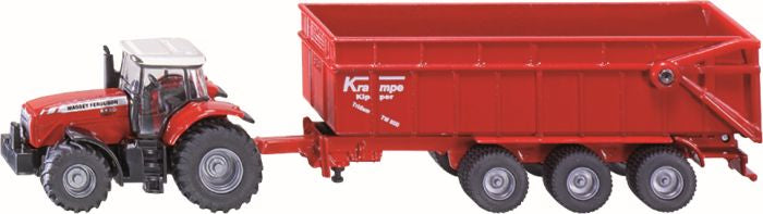 SIKU Massey Ferguson Traktor + Anhänger
