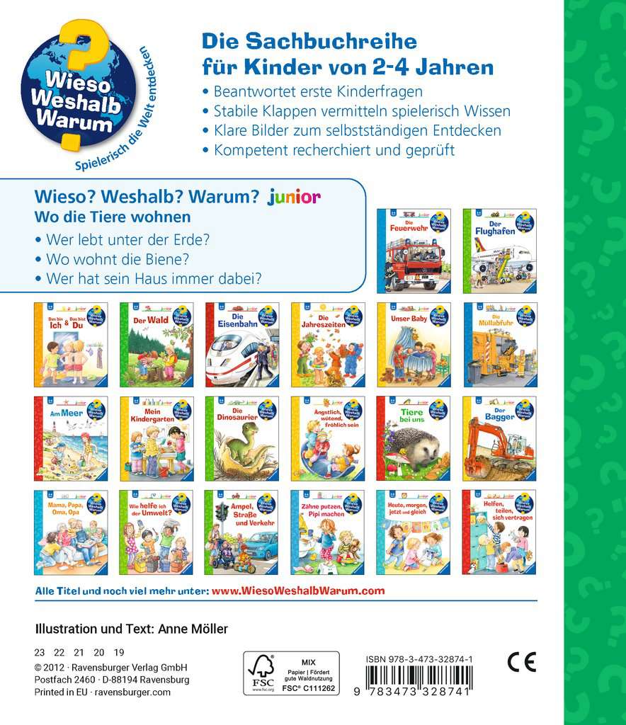 Wieso? Weshalb? Warum? junior, Band 46: Wo die Tiere wohnen