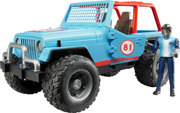 Jeep Cross Country racer blau mit Figur