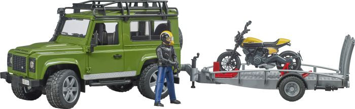Land Rover Defender mit Anhänger