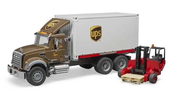MACK Granite UPS Logistik-LKW mit Mitnah