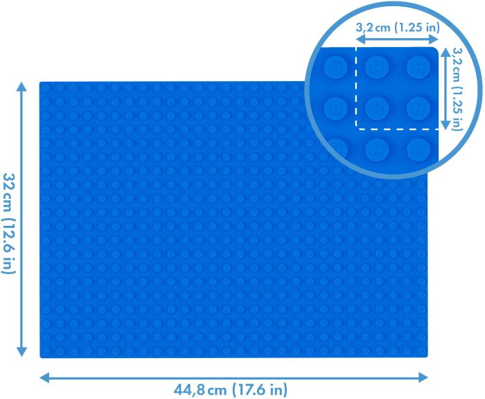 HUBELINO-560er Grundplatte BLAU
