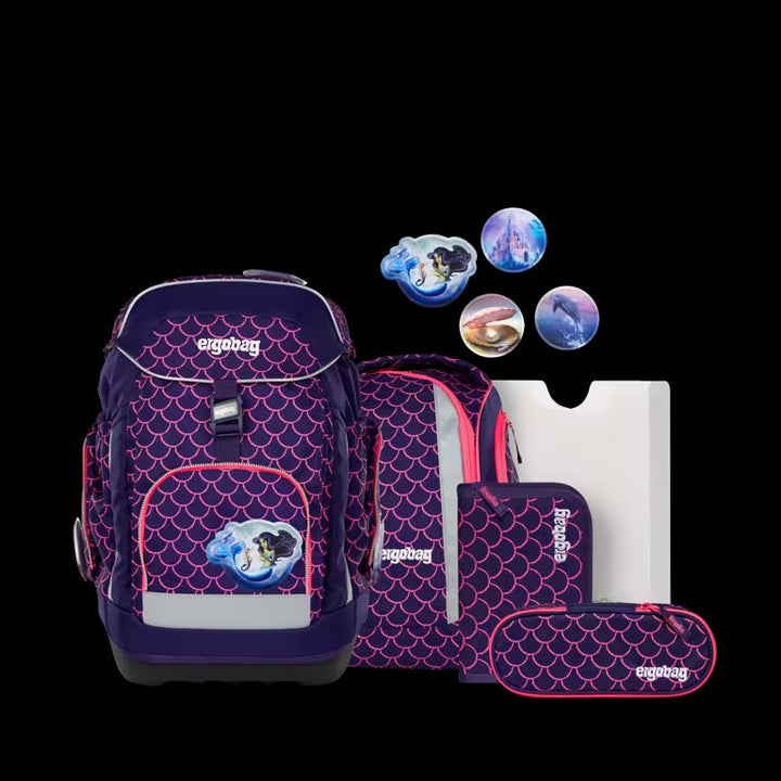 Ergobag Maxi Schulrucksack-Set 6tlg PerlentauchBär