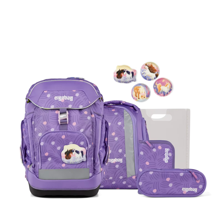 ergobag pack Schulrucksack-Set Ponybäradies