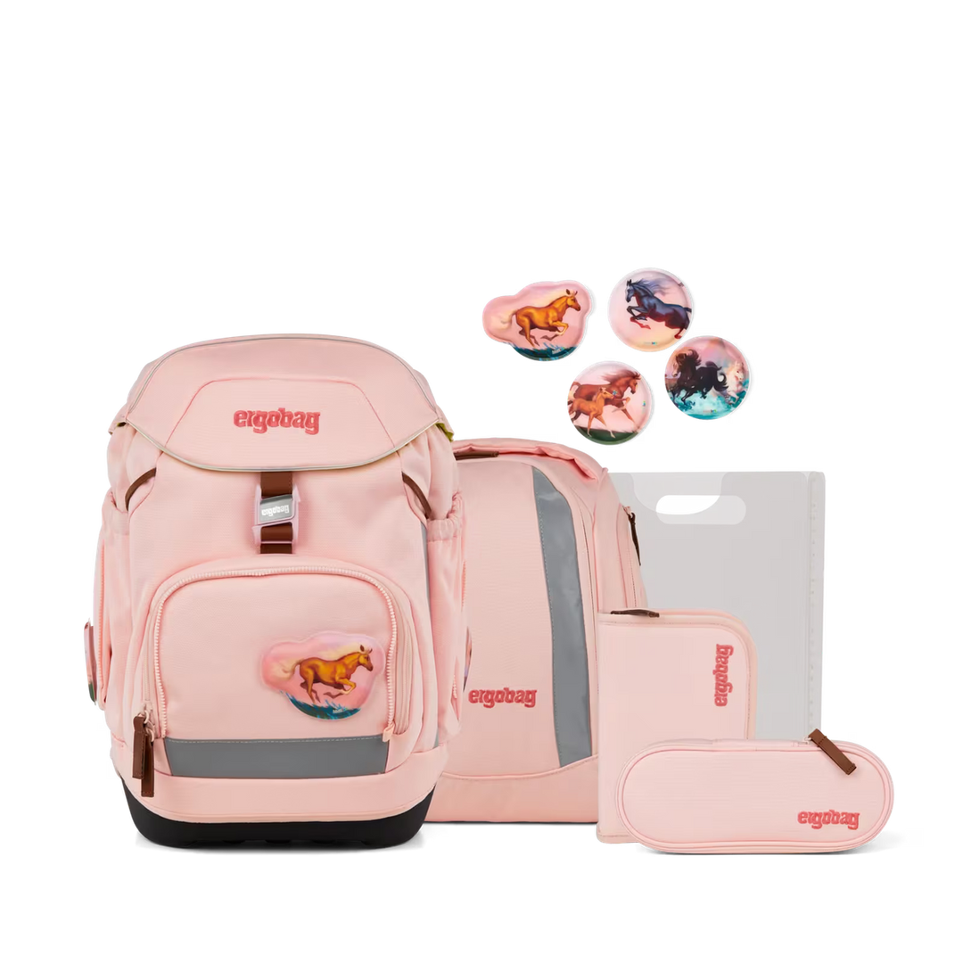 PACK ergobag Schulrucksack Set - UnzähmBär
