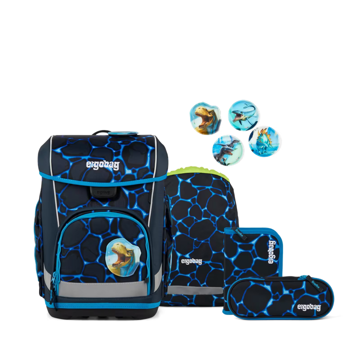 Ergobag Cubo Light Schulranzen-Set 6tlg Bärassic Garden