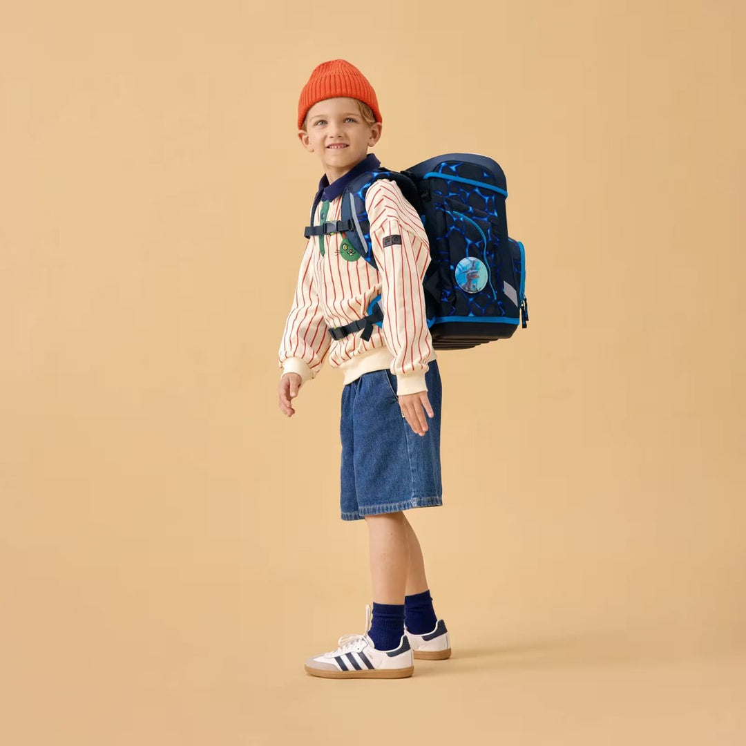 Ergobag Cubo Light Schulranzen-Set 6tlg Bärassic Garden