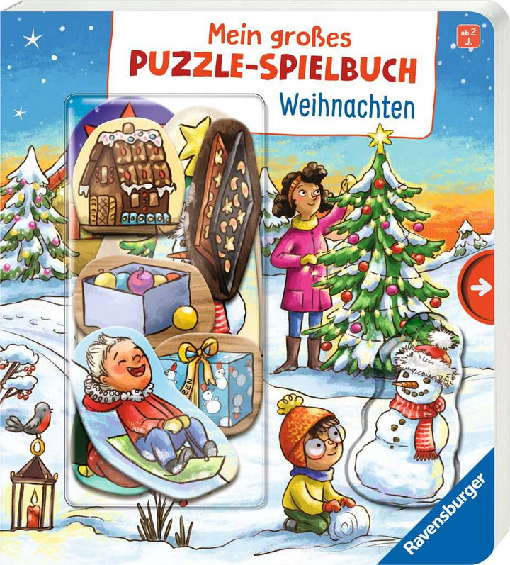 Mein großes Puzzle-Spielbuch: Weihnachten