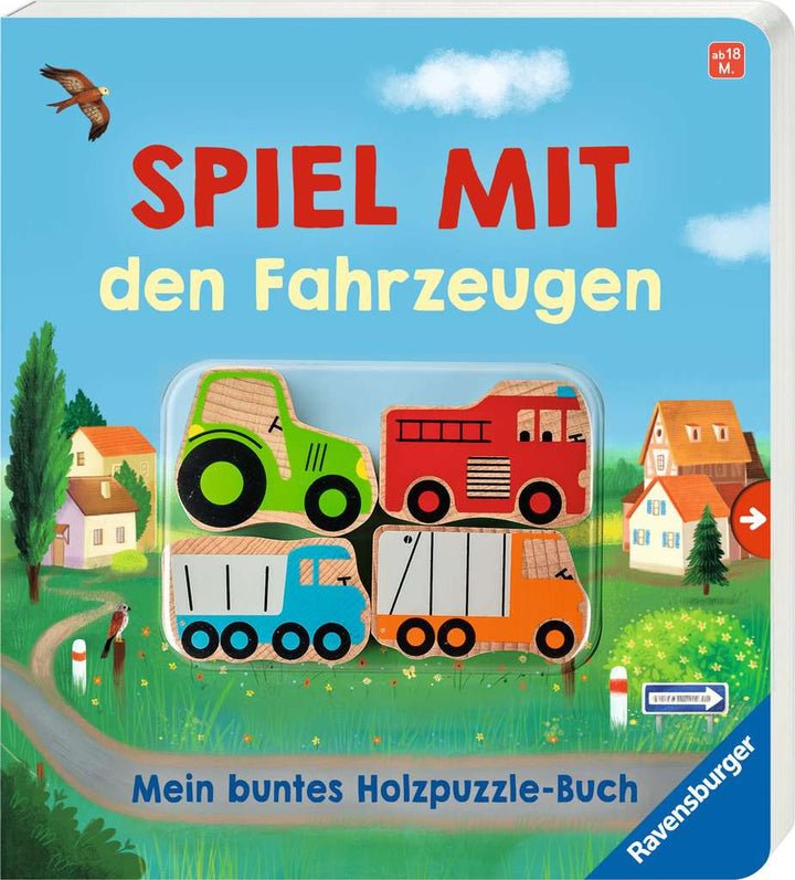 Spiel mit den Fahrzeugen: Mein buntes Holzpuzzle-Buch